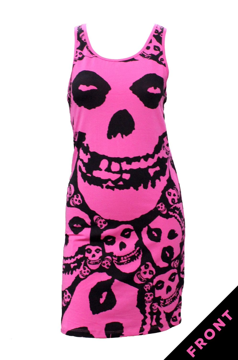 Misfits Dress, Colour: Pink, Size: S