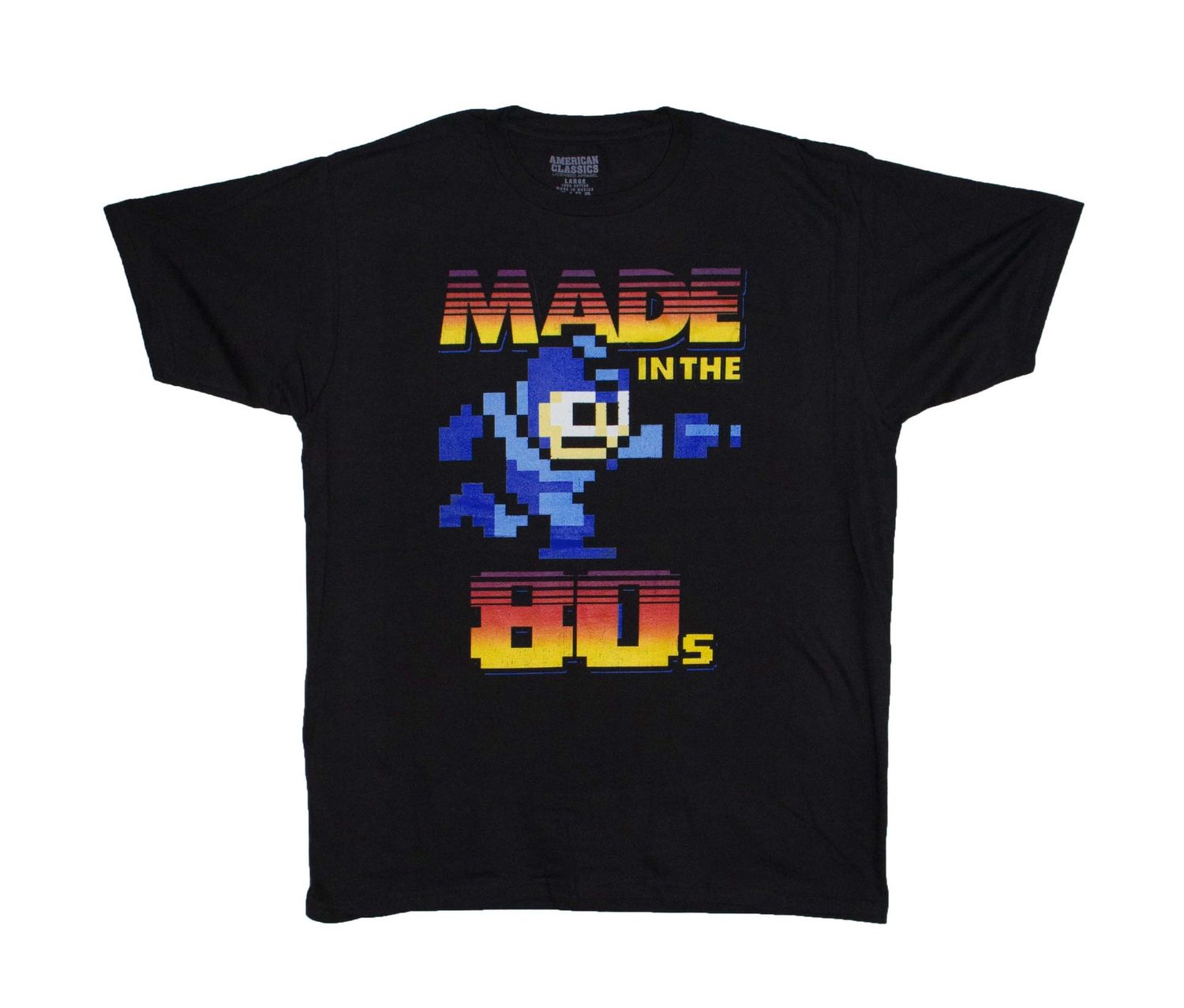 Mega Man Made in the 80's - Black