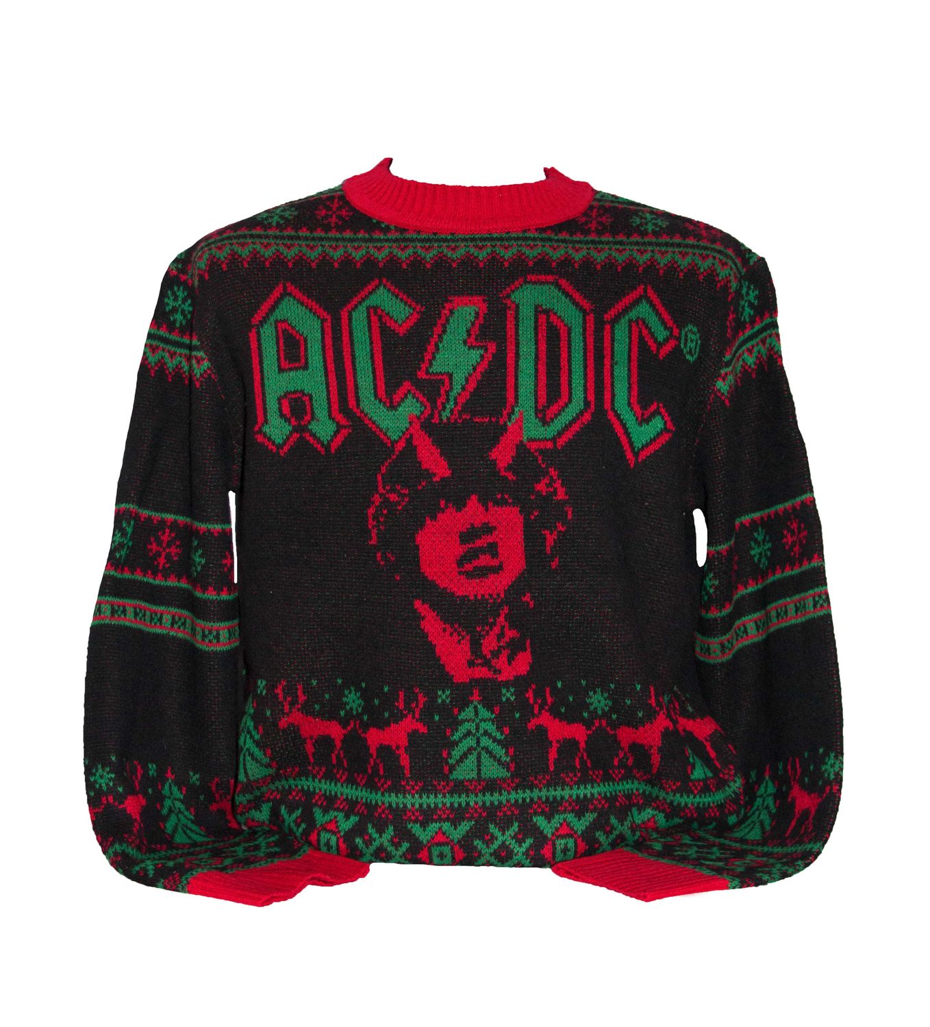 AC/DC - Highway "Ugly" Xmas Crewneck Knit Sweater
