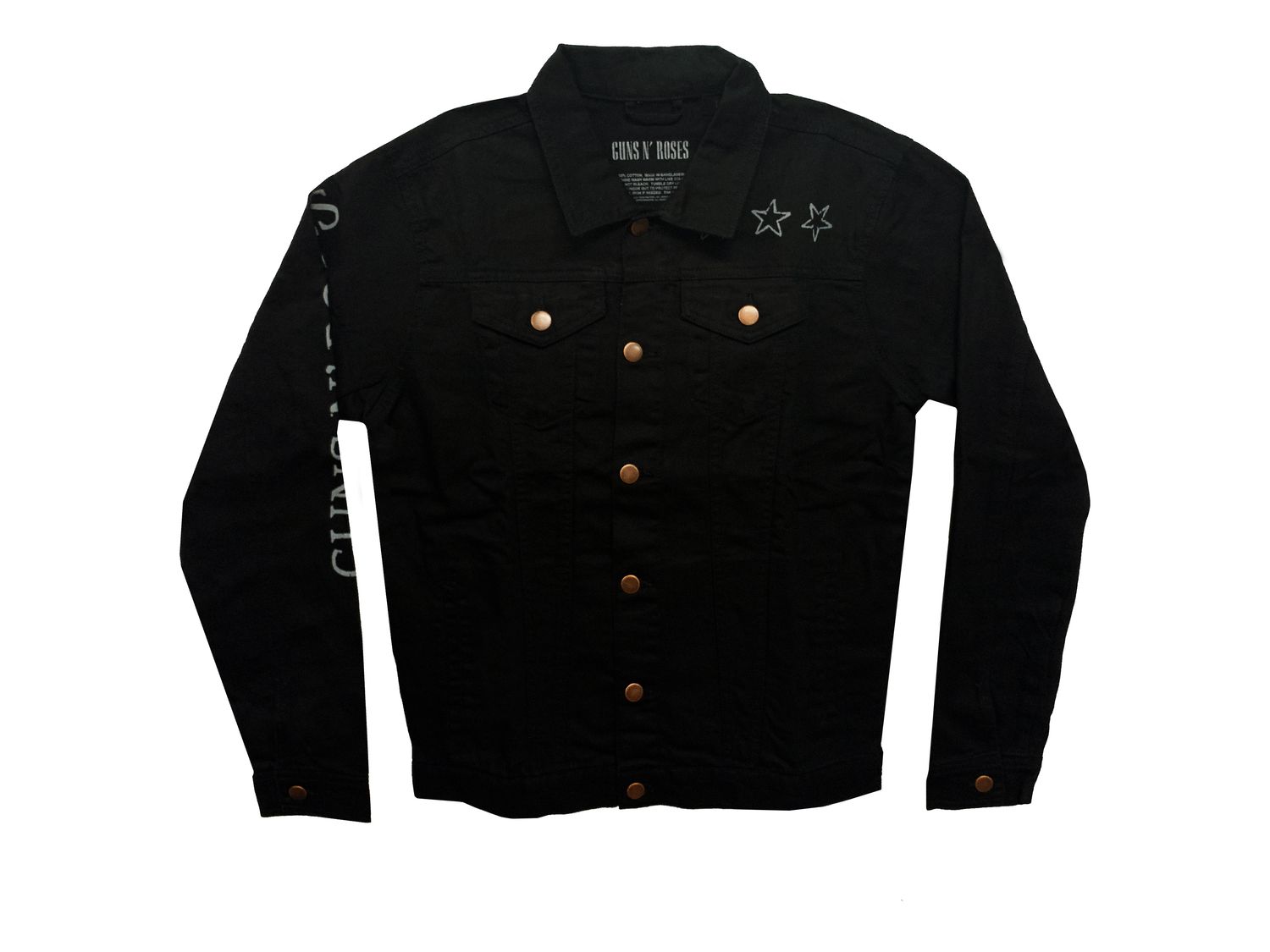 Guns N Roses Jean Jacket - BLK