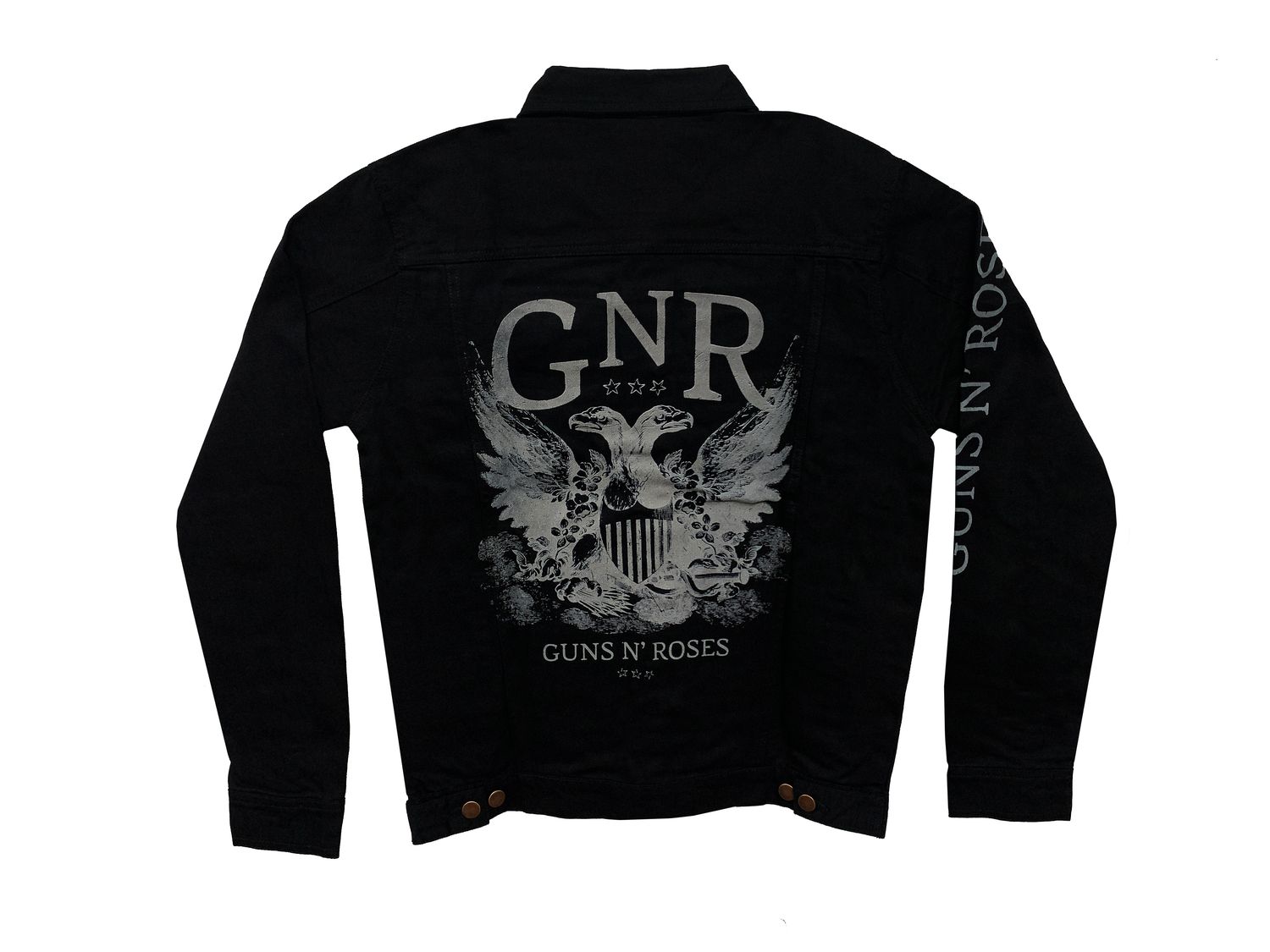 Guns N Roses Jean Jacket - BLK