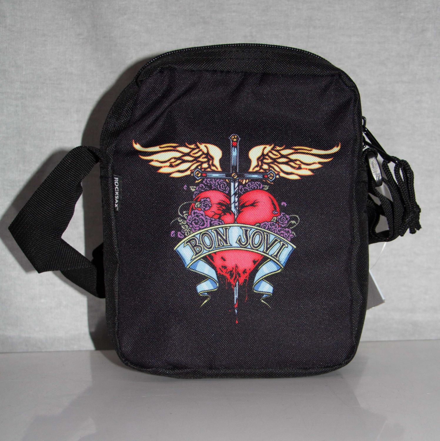 Bon Jovi - Heart Dagger Tattoo Logo Crossbody Bag