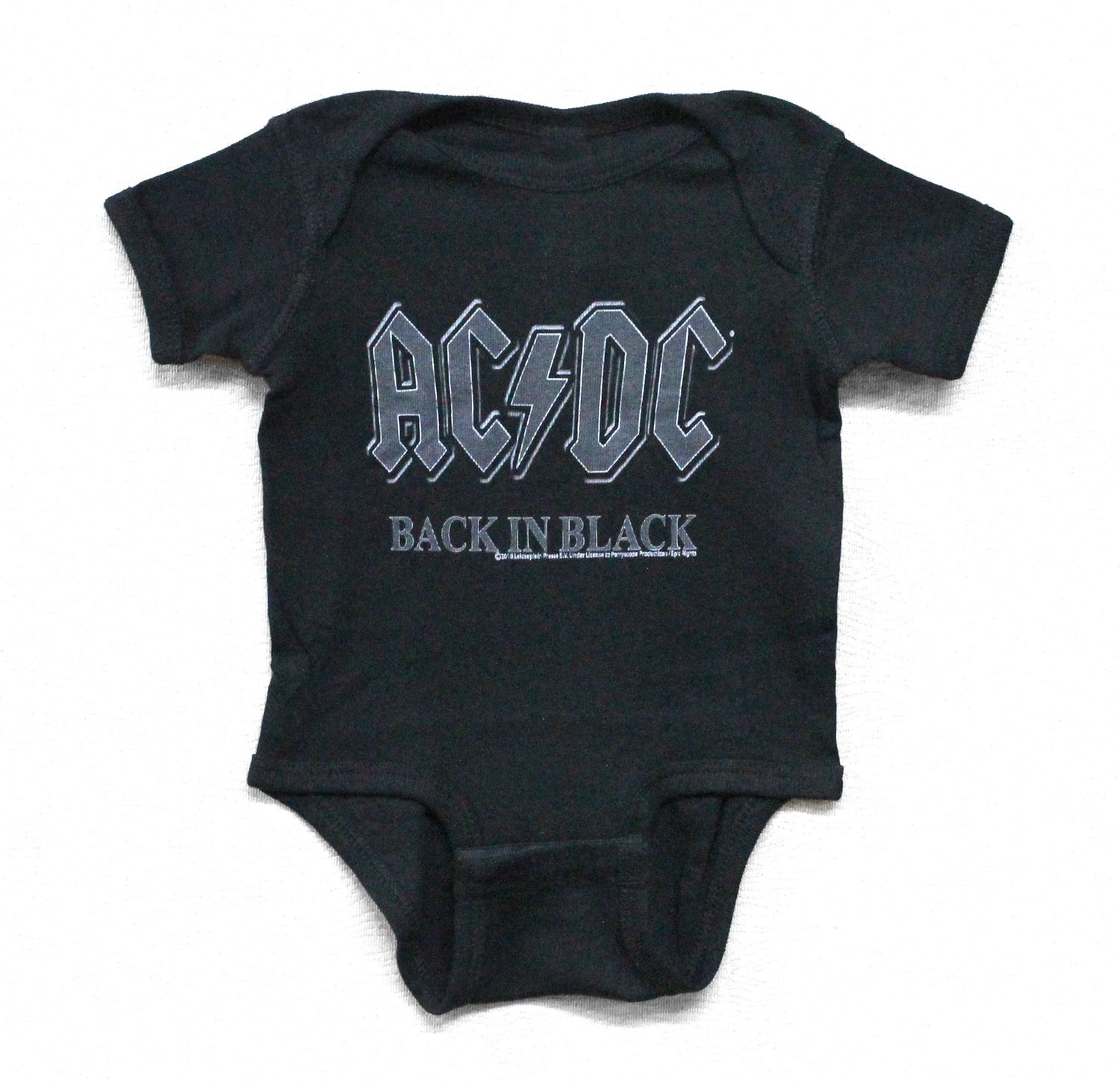 AC/DC Back in Black Dark Onesie - Black