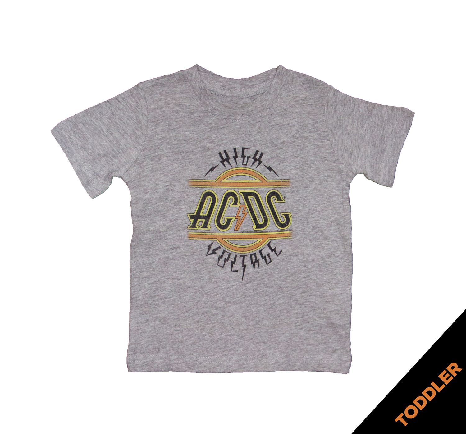 AC/DC High Voltage Toddler Tee - Heather Grey