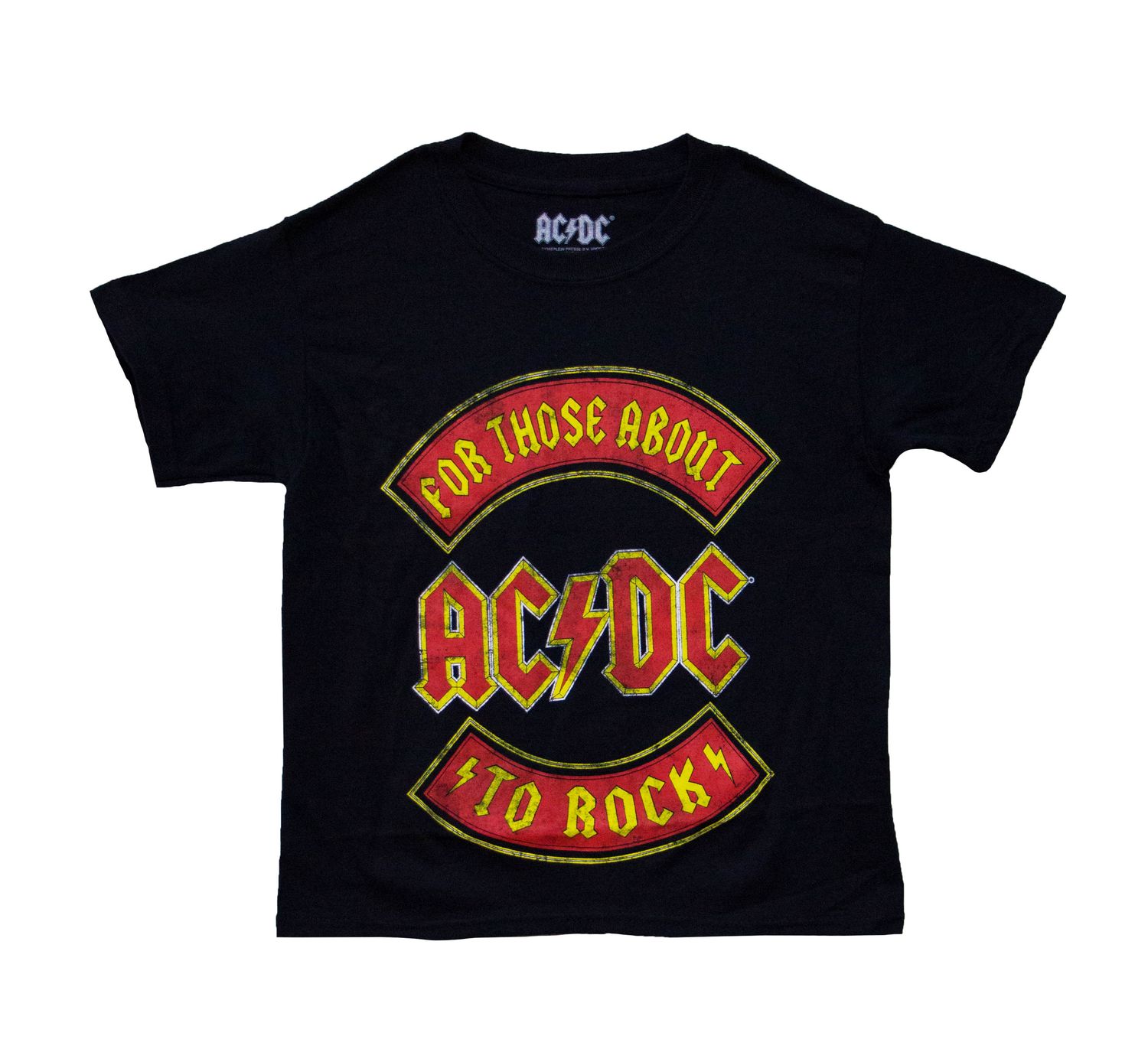 AC/DC For Those About to Rock Youth Tee-BLK