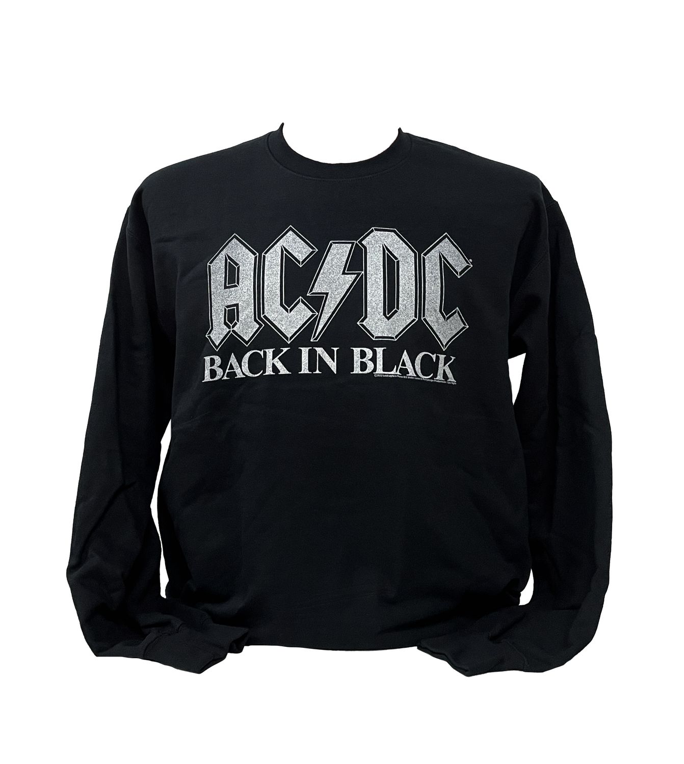 AC/DC Back in Black Longsleeve Crewneck Sweatshirt - BLK