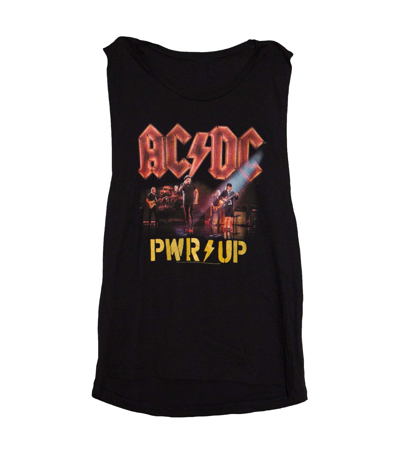 AC/DC - PWR UP Band Photo Women's Sleeveless Tee - BLK