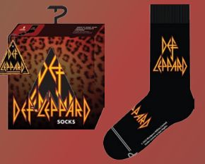 Def Leppard - Leopard Print Gift Box Crew Socks