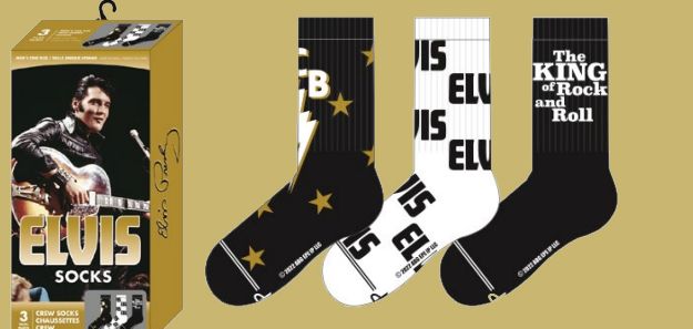 Elvis 3-Pack Crew Socks Gift Box