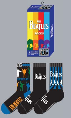 The Beatles Rainbow 3-Pack Crew Socks Gift Box