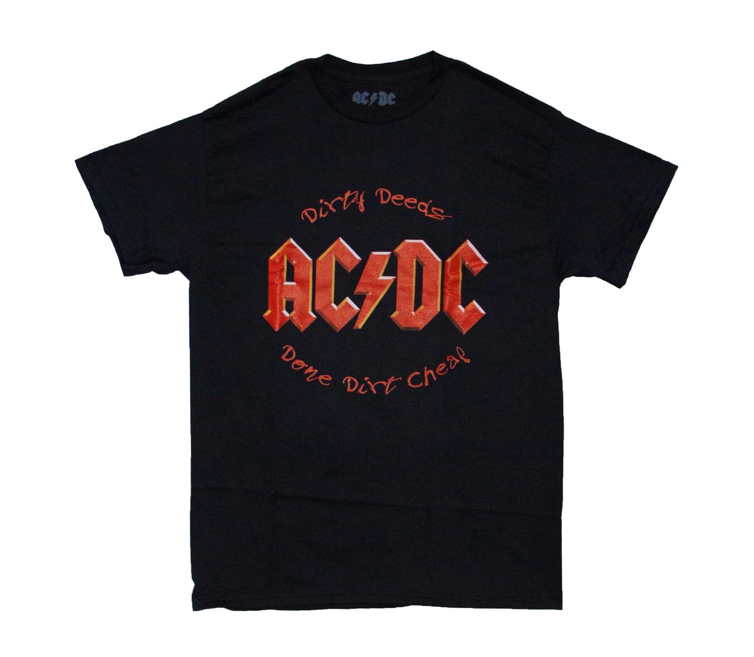 AC/DC - Dirty Deeds Red Logo - BLK