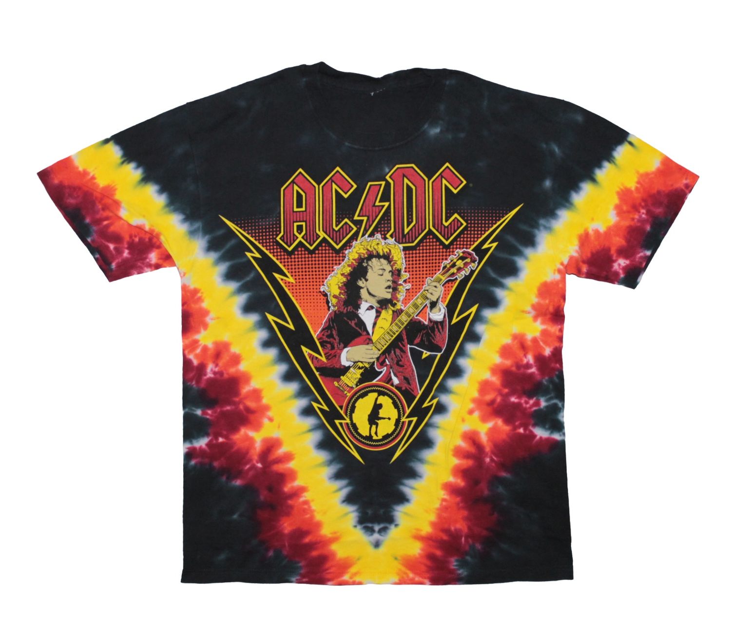 AC/DC Angus Lightning - V Tye Dye