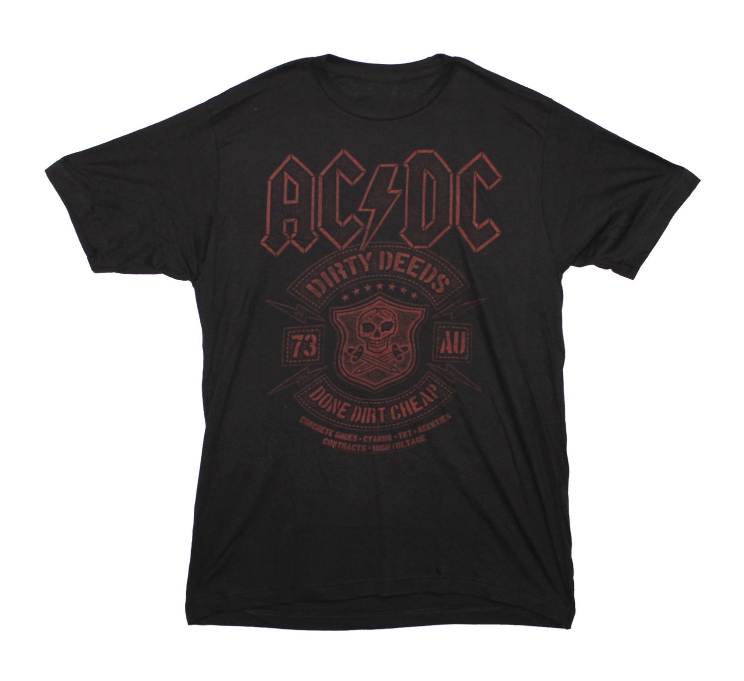 AC/DC Done Dirt Cheap Badge - Black
