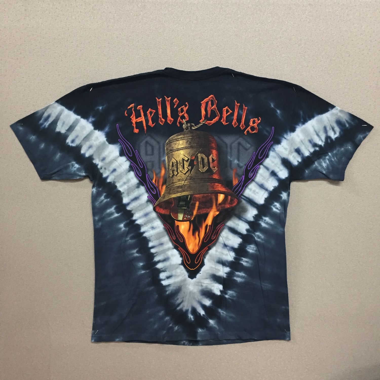 AC/DC Hells Bells - V Tye Dye