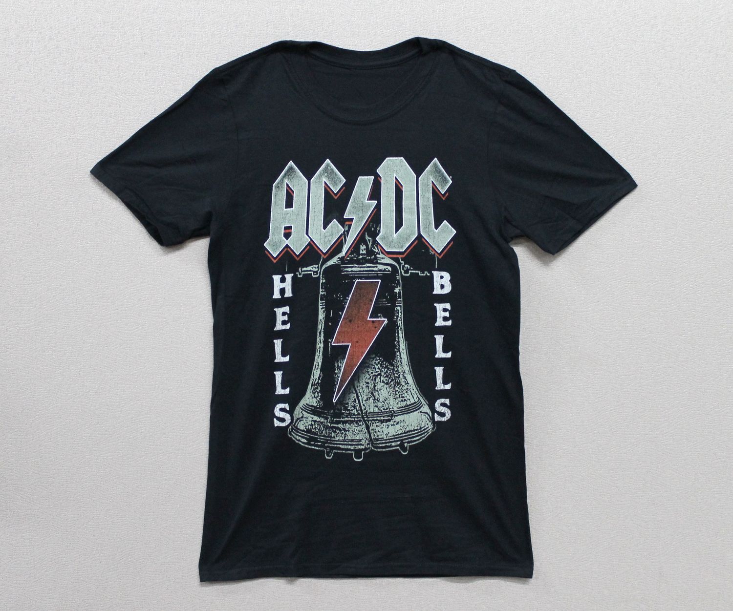 AC/DC Hells Bells Red Lightning - Black
