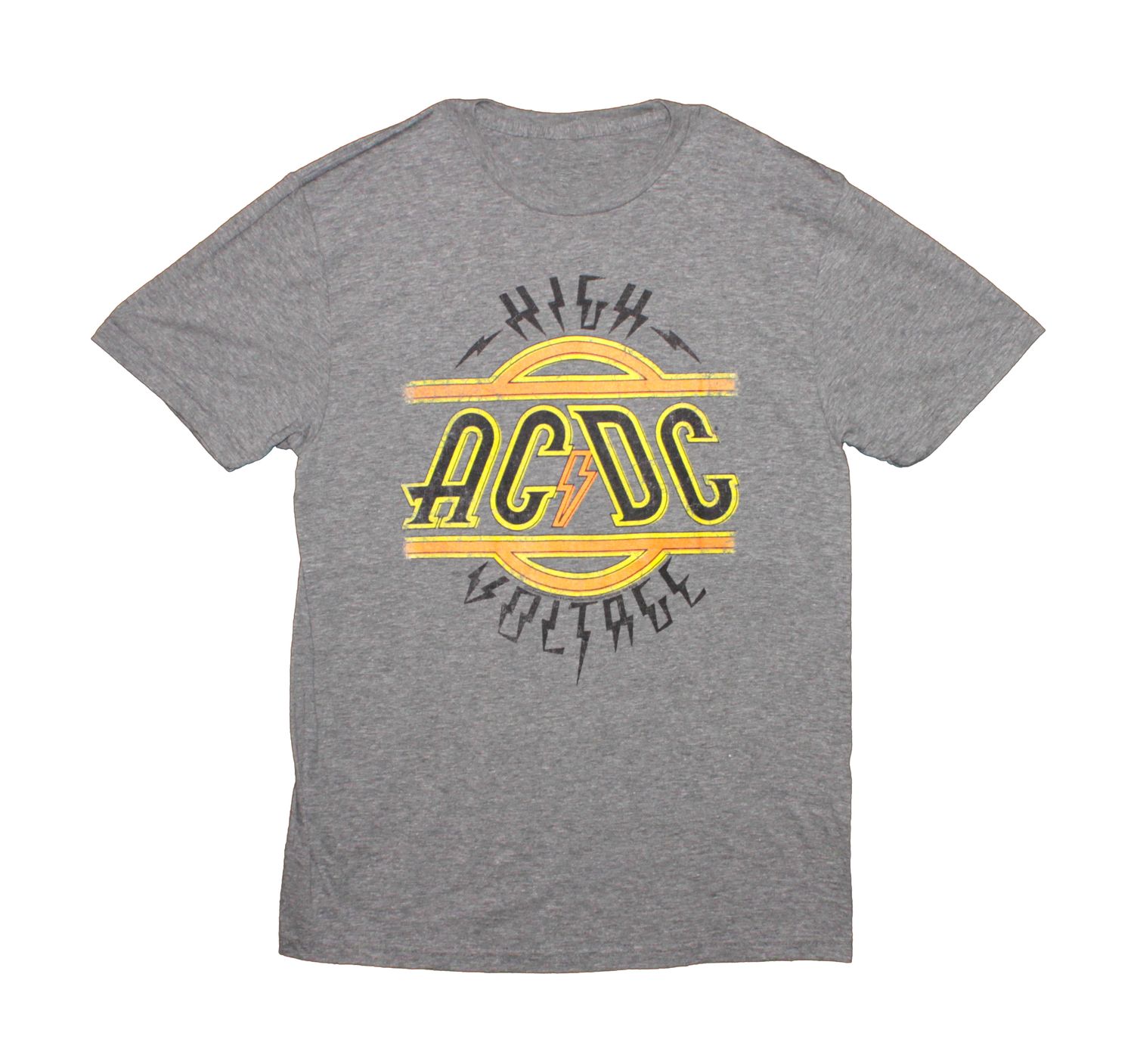 AC/DC High Voltage Logo - Graphite Heather