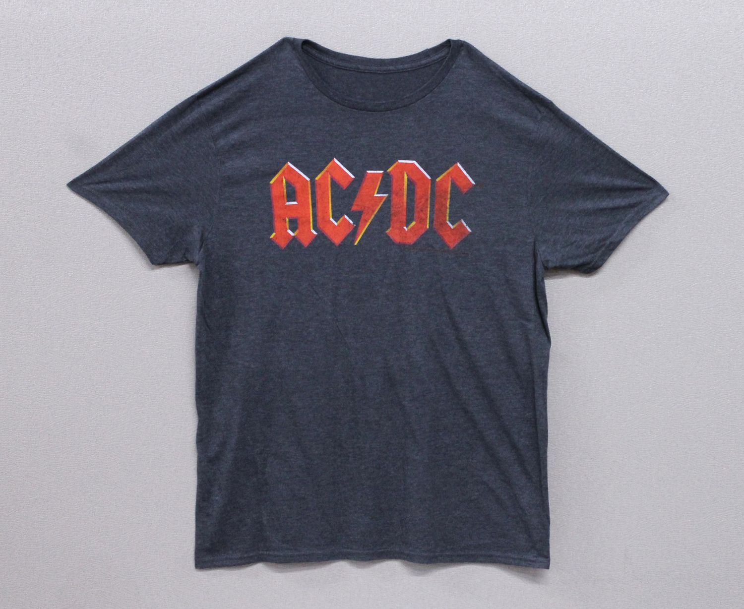 AC/DC Vintage Logo - Charcoal Heather