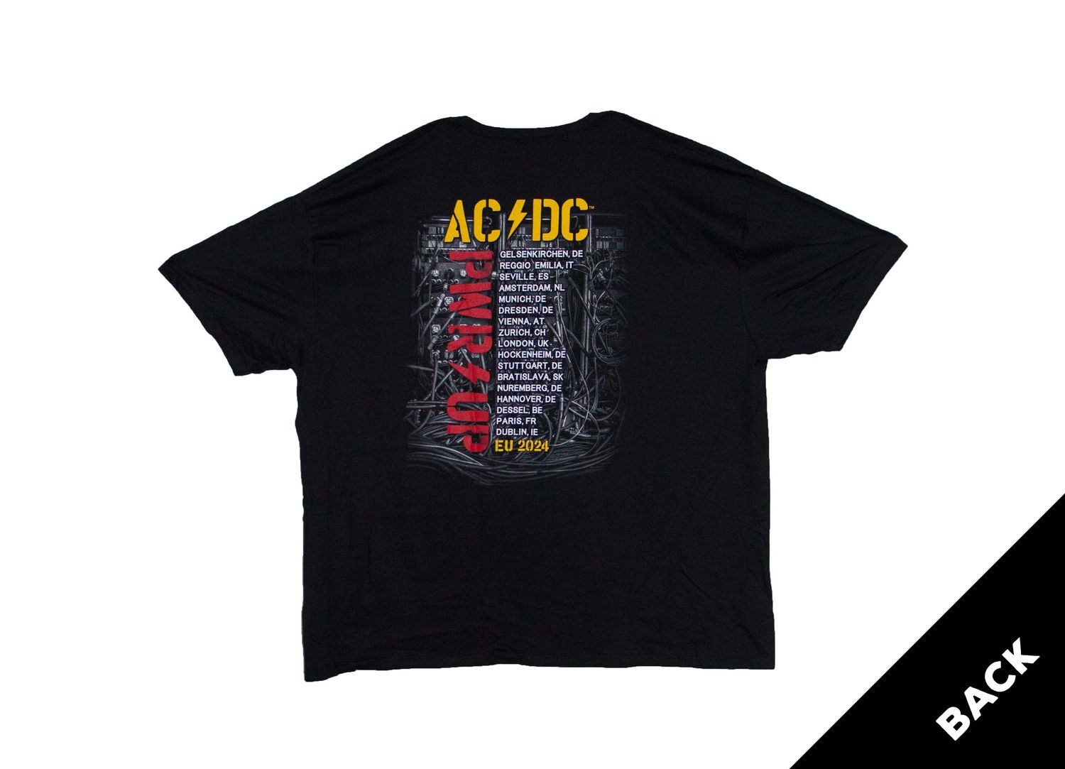 AC/DC PWR UP Control Wires EU Tour - BLK