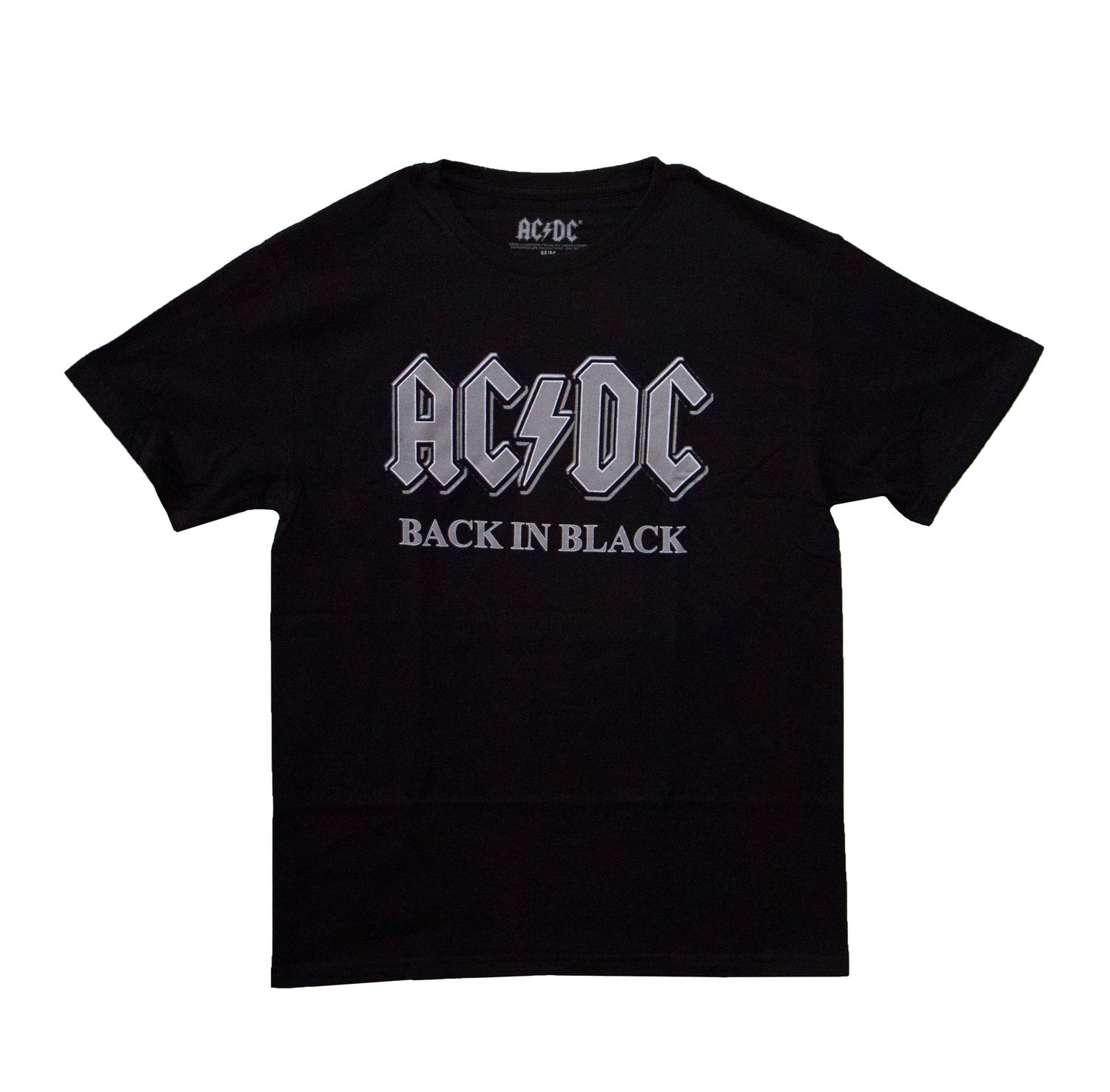 AC/DC Back in Black Embossed Logo - Black