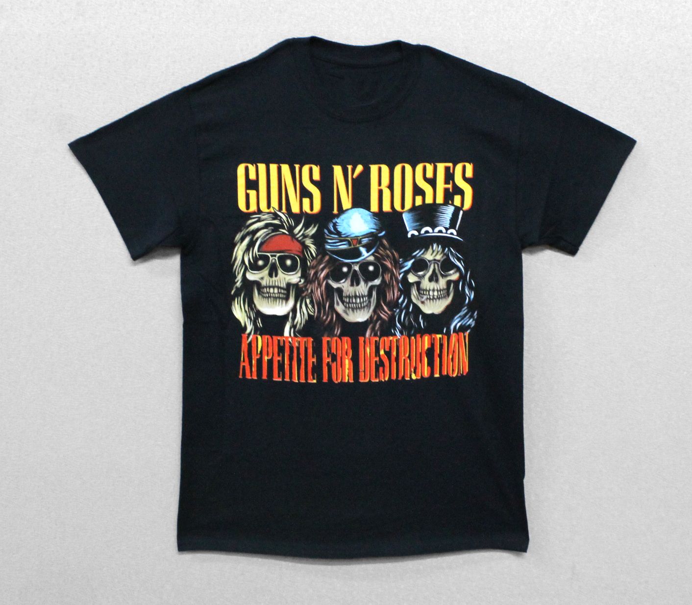 Guns N Roses Three Appetite Skulls - Black