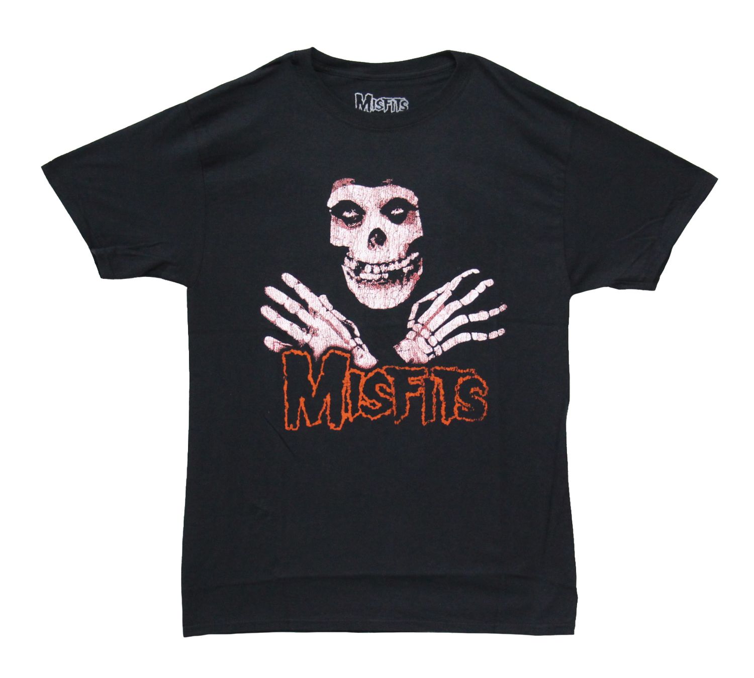 Misfits Distressed Red Fiend Skull - Black