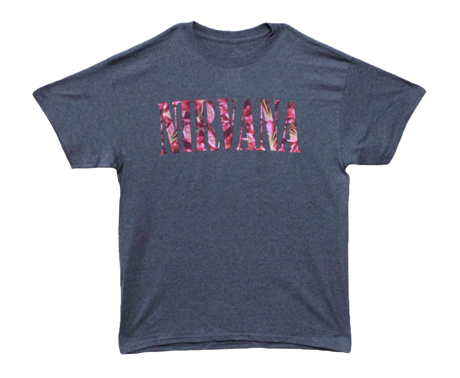 Nirvana Floral Logo - Navy Heather