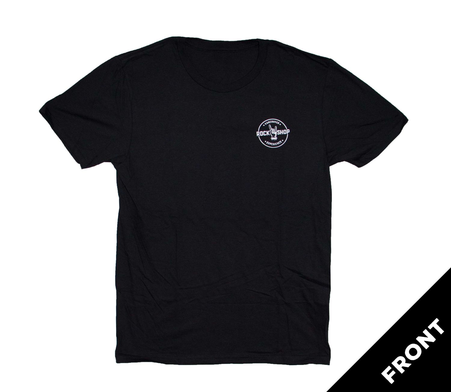 Rock Shop Front and Back Logo Shirt - Black