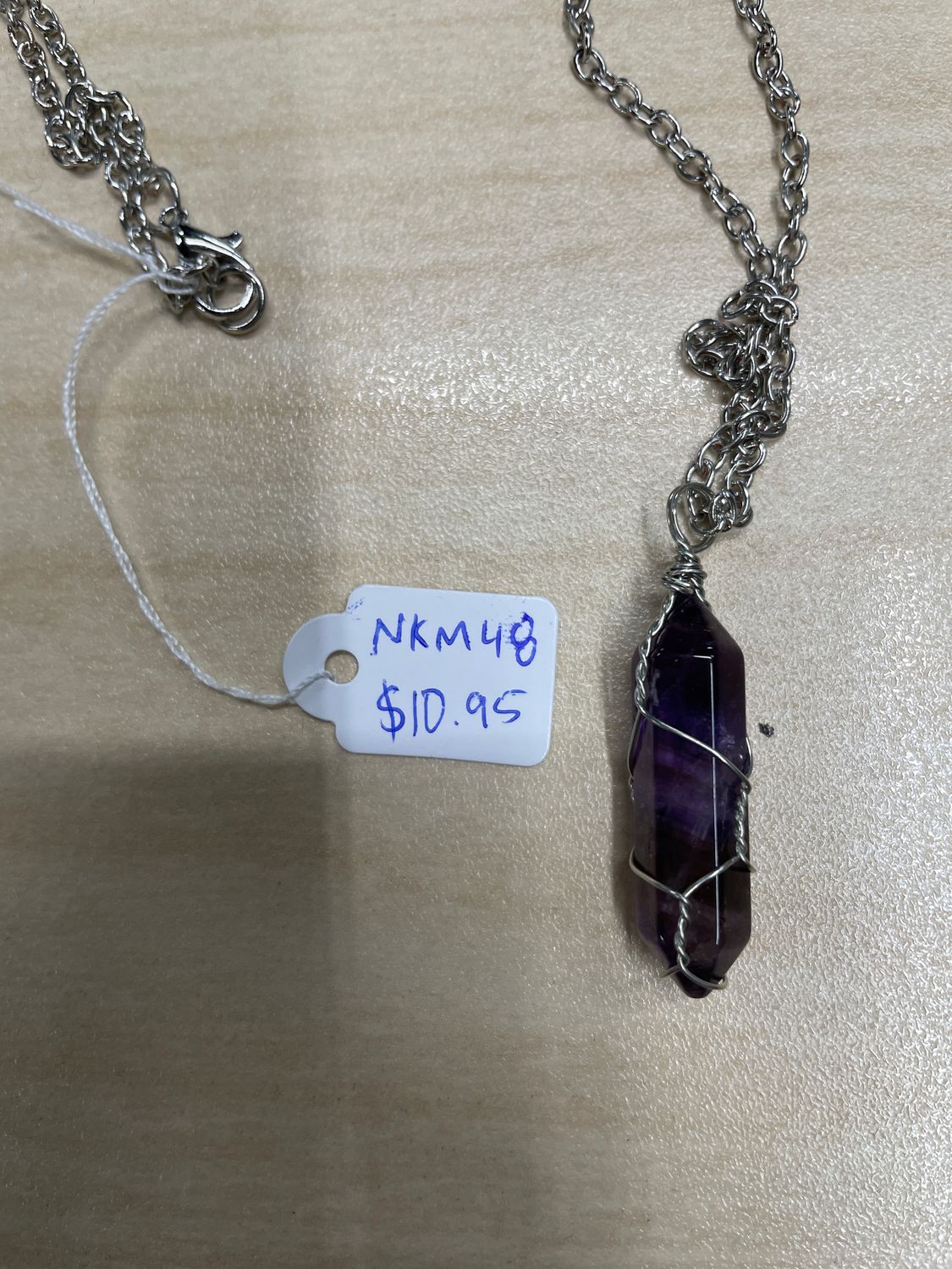 Amethyst Magic Stone Pendant Necklace