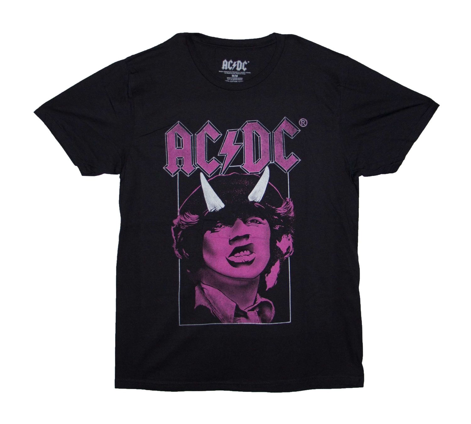 AC/DC Angus Horns Pink - BLK