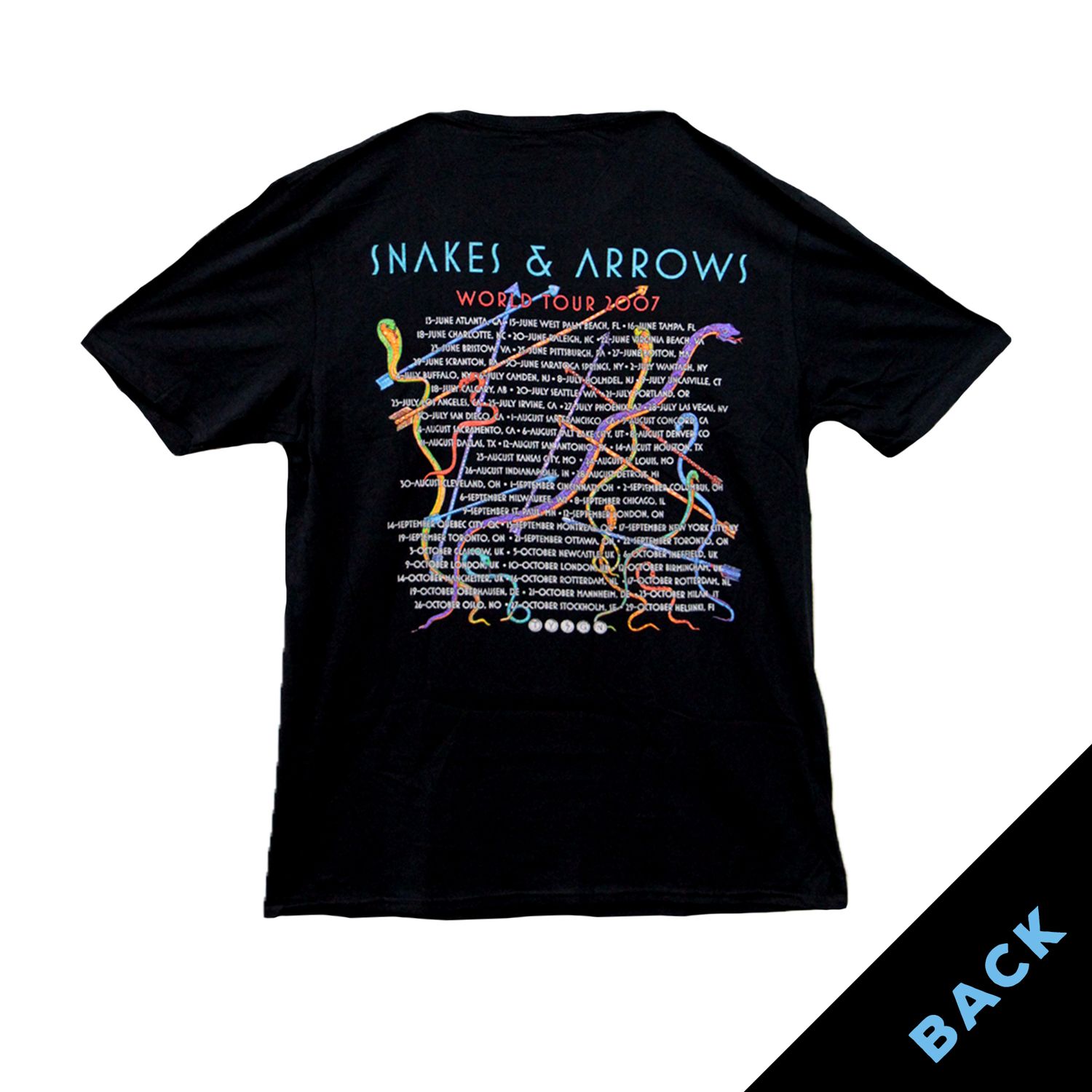 Rush Snakes &amp; Arrows Tour - BLK
