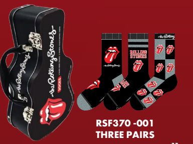 Rolling Stones - 3 Pack Guitar Tin Socks