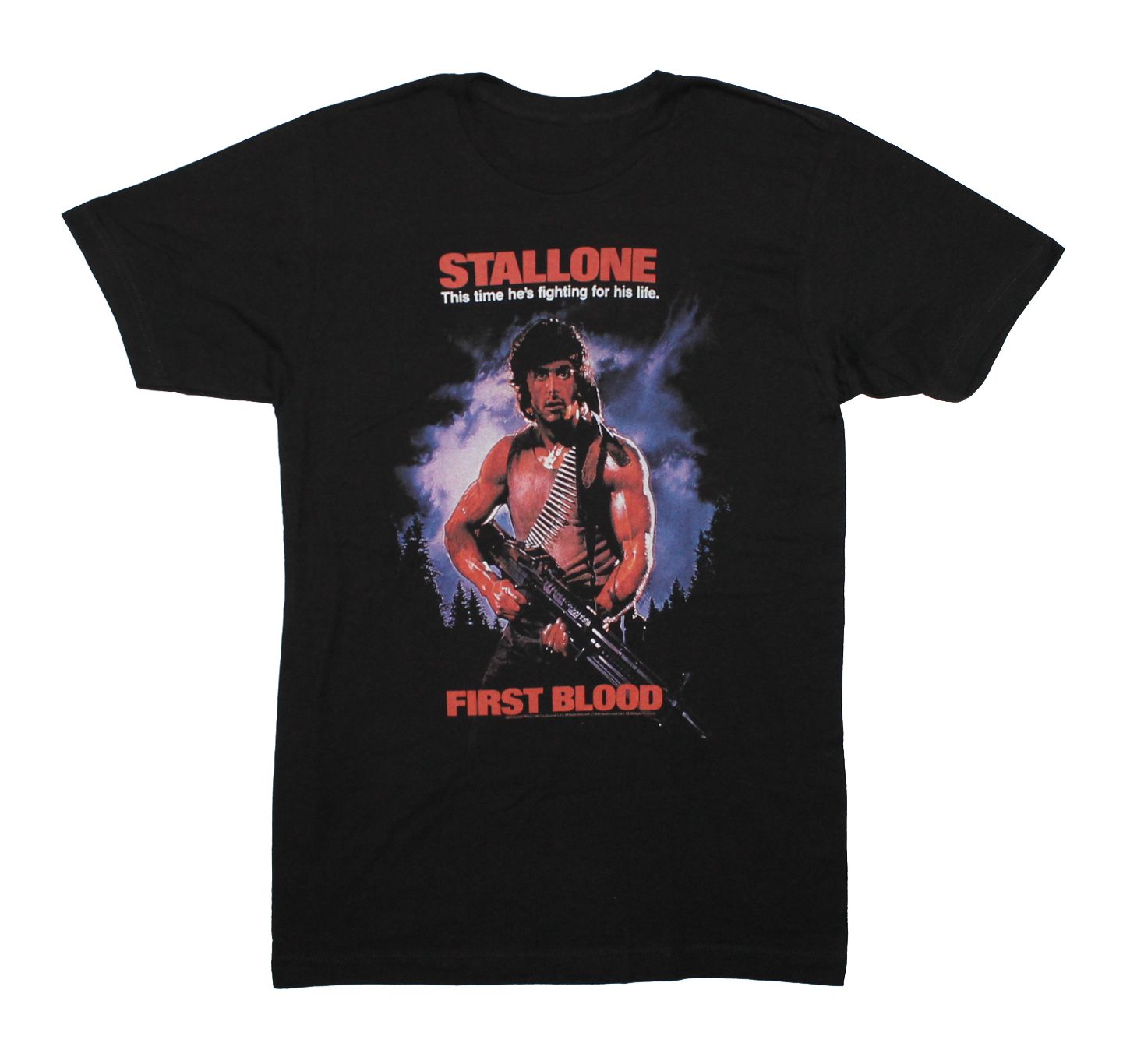 Rambo First Blood Movie Poster - Black