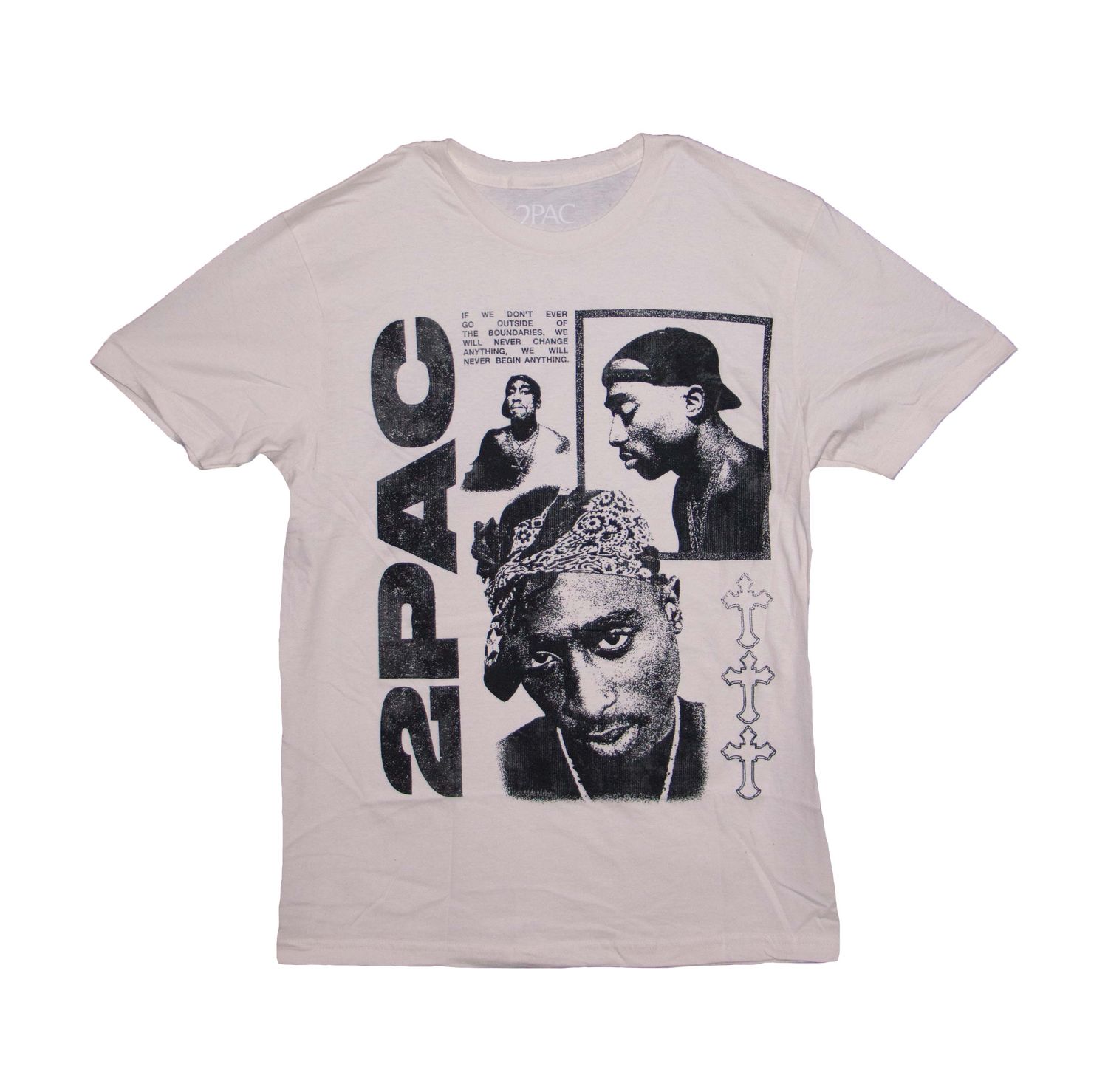 Tupac Photos Collage -TAN/CREAM