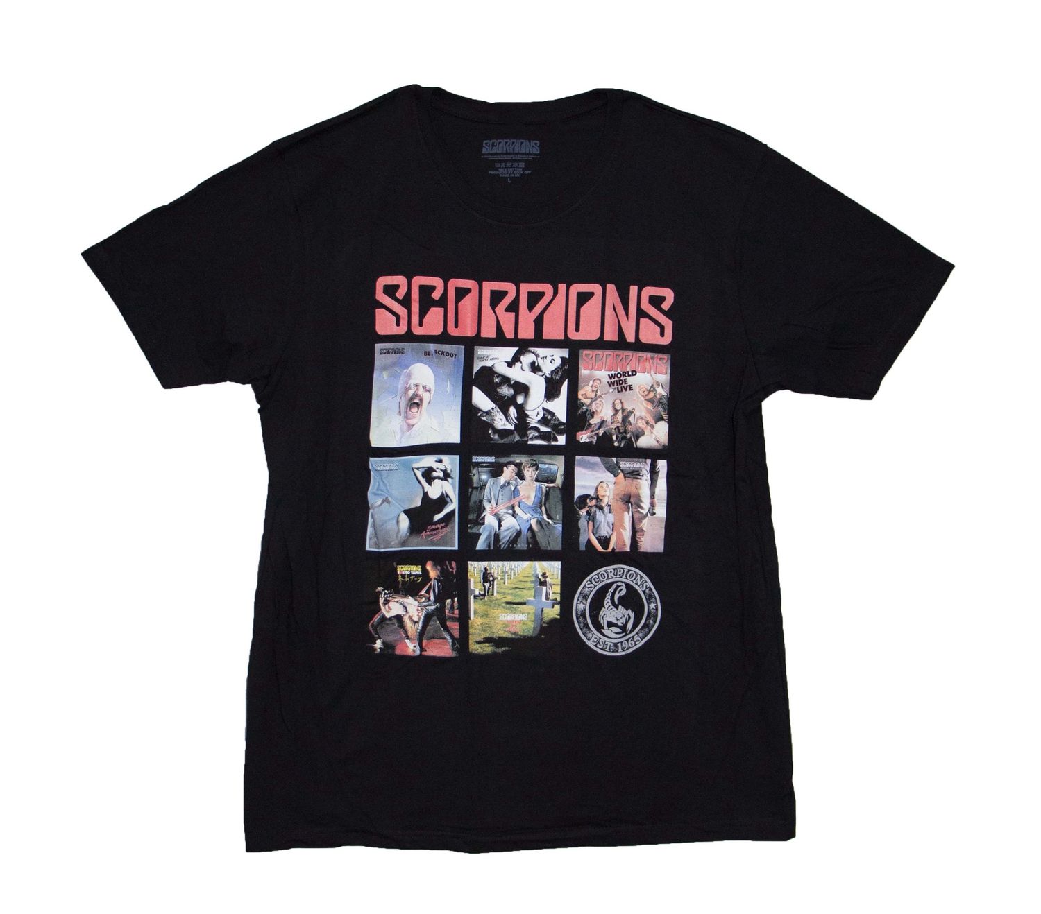 Scorpions Remastered Album Collage - BLK