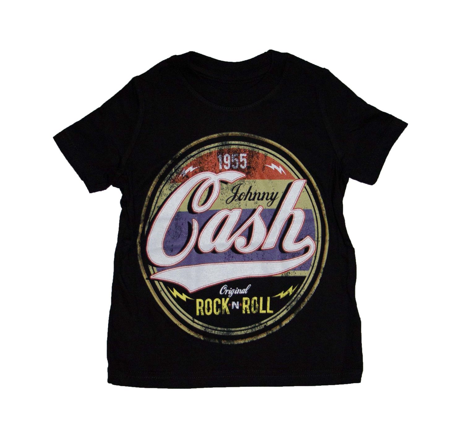 Johnny Cash Original Rock N' Roll Toddler Tee - BLK