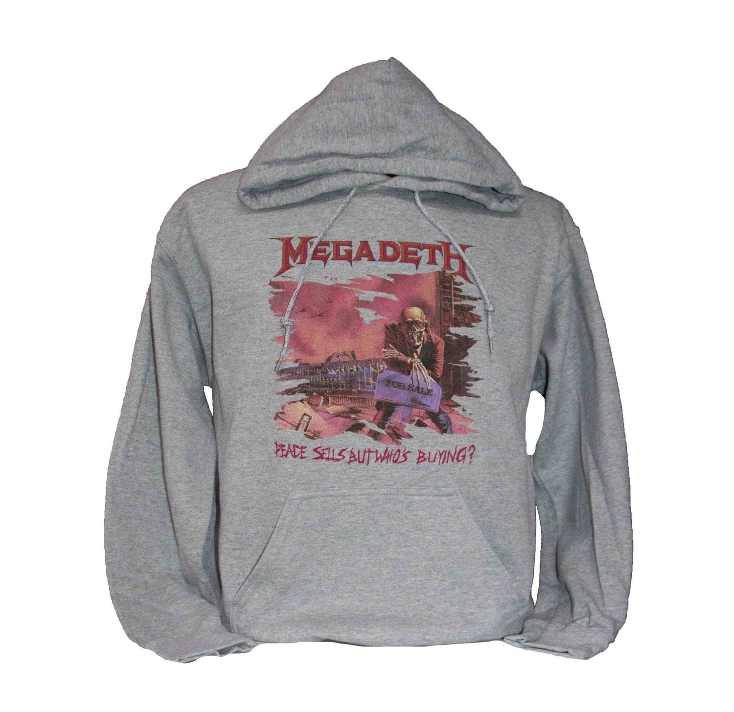 Megadeth - Peace Sells... Pullover Hoodie - HEATHER GREY