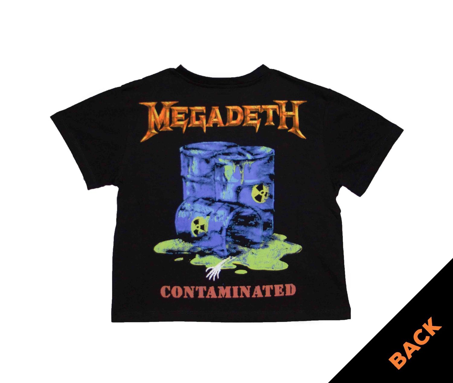 Megadeth - Contaminated Women's Crop Top - BLK