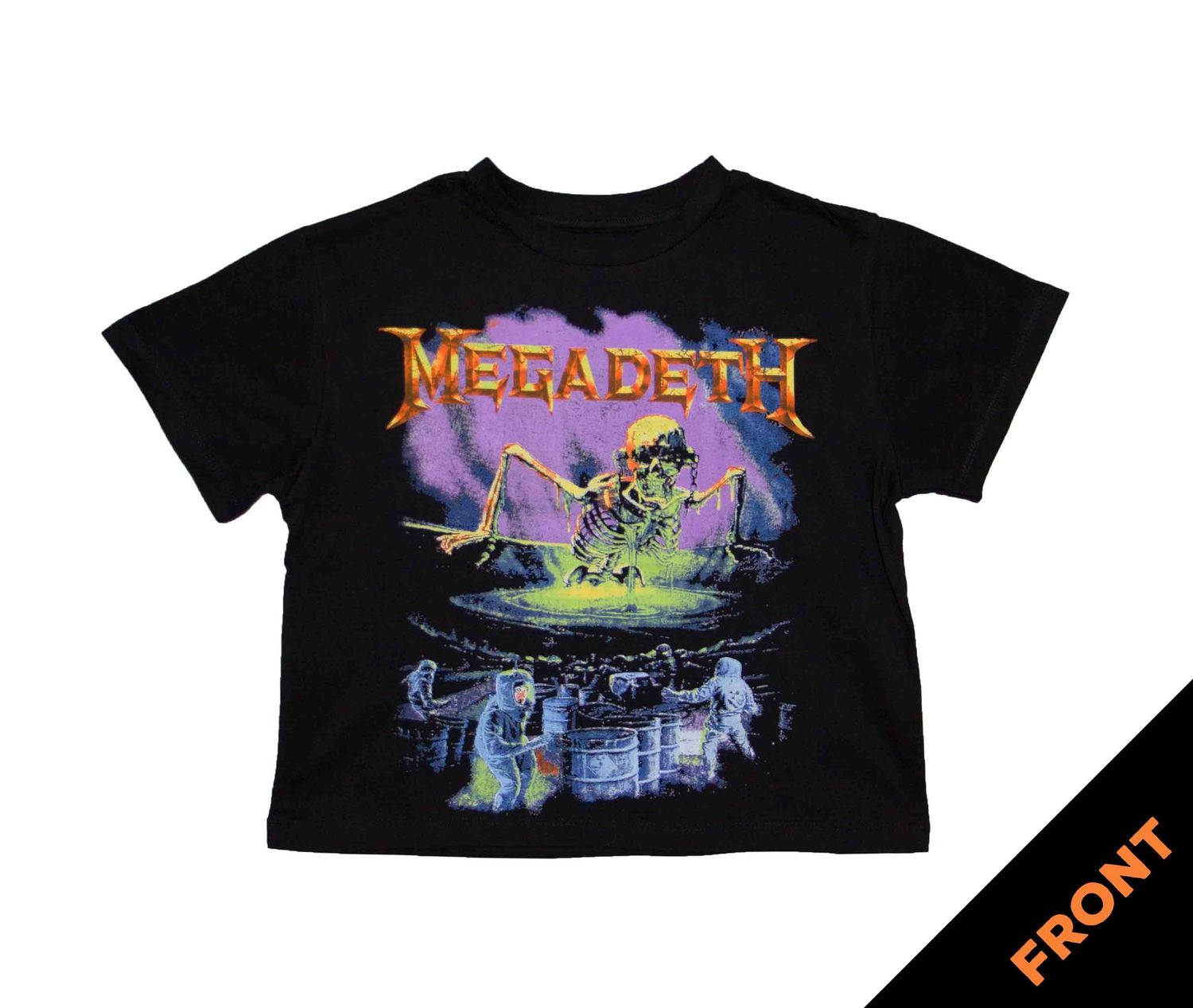 Megadeth - Contaminated Women's Crop Top - BLK
