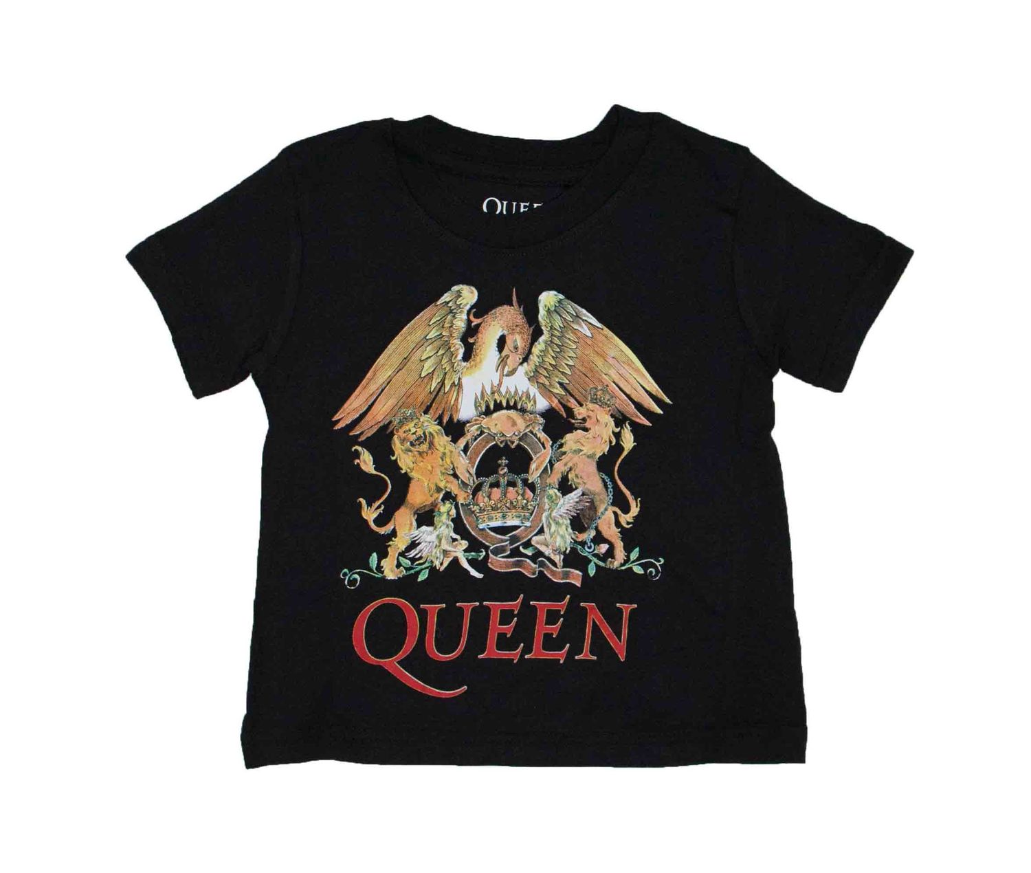Queen Crest Toddler Tee - BLK