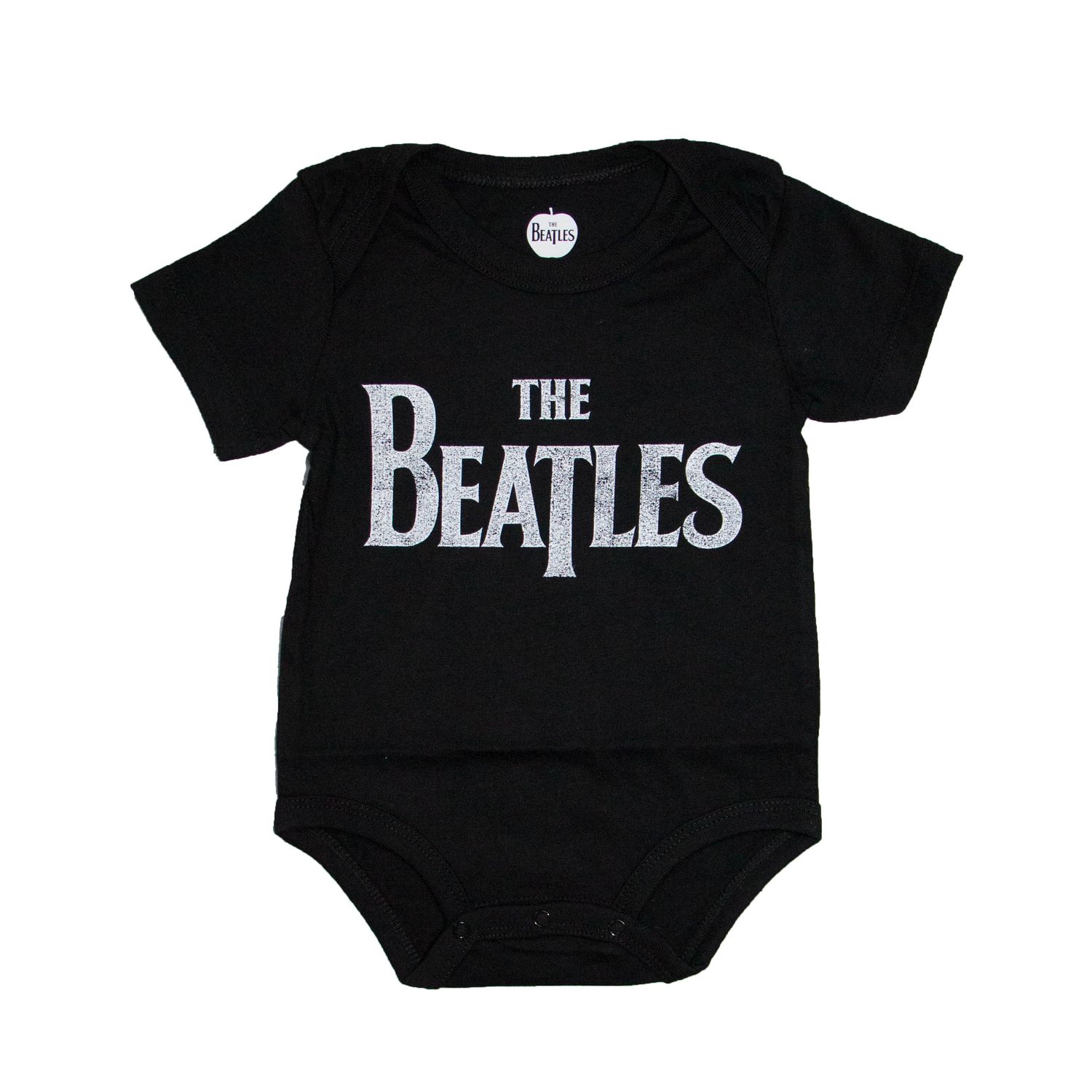 The Beatles Drop T Logo Baby Onesie - BLK