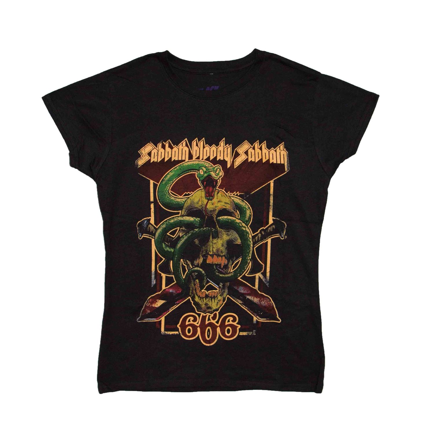 Black Sabbath - Bloody Sabbath 666 Snake Women's Tee- BLK