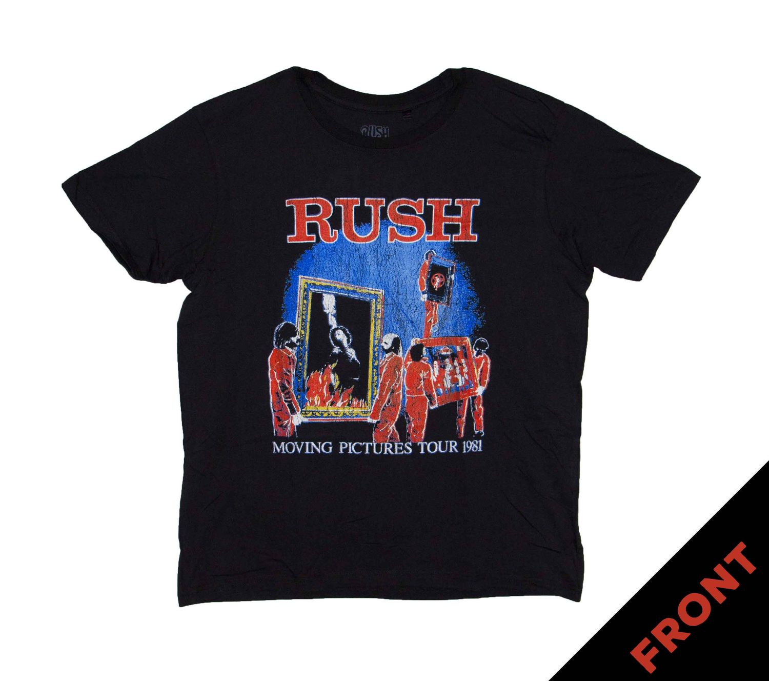 Rush - Moving Pictures 1981 Tour Ver. 3  (W/ Back) - BLK