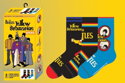 The Beatles Yellow Submarine 3-Pack Crew Socks Gift Box