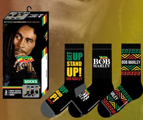 Bob Marley 3-Pack Crew Socks Gift Box