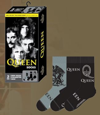 Queen Portraits 3-Pack Crew Socks Gift Box