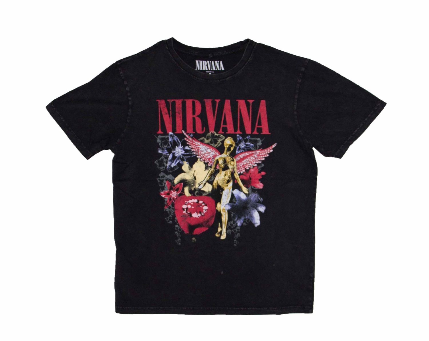 Nirvana - In Utero Vintage Collage - STONE WASH