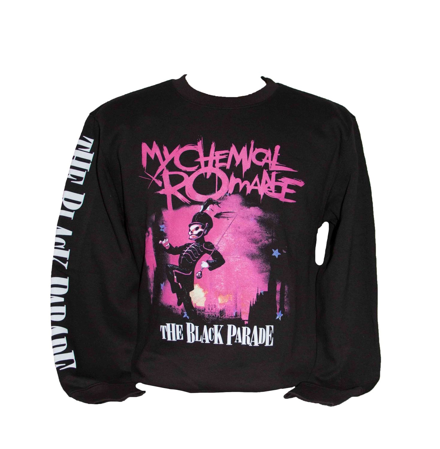My Chemical Romance - Pink March Crewneck Sweater - BLK