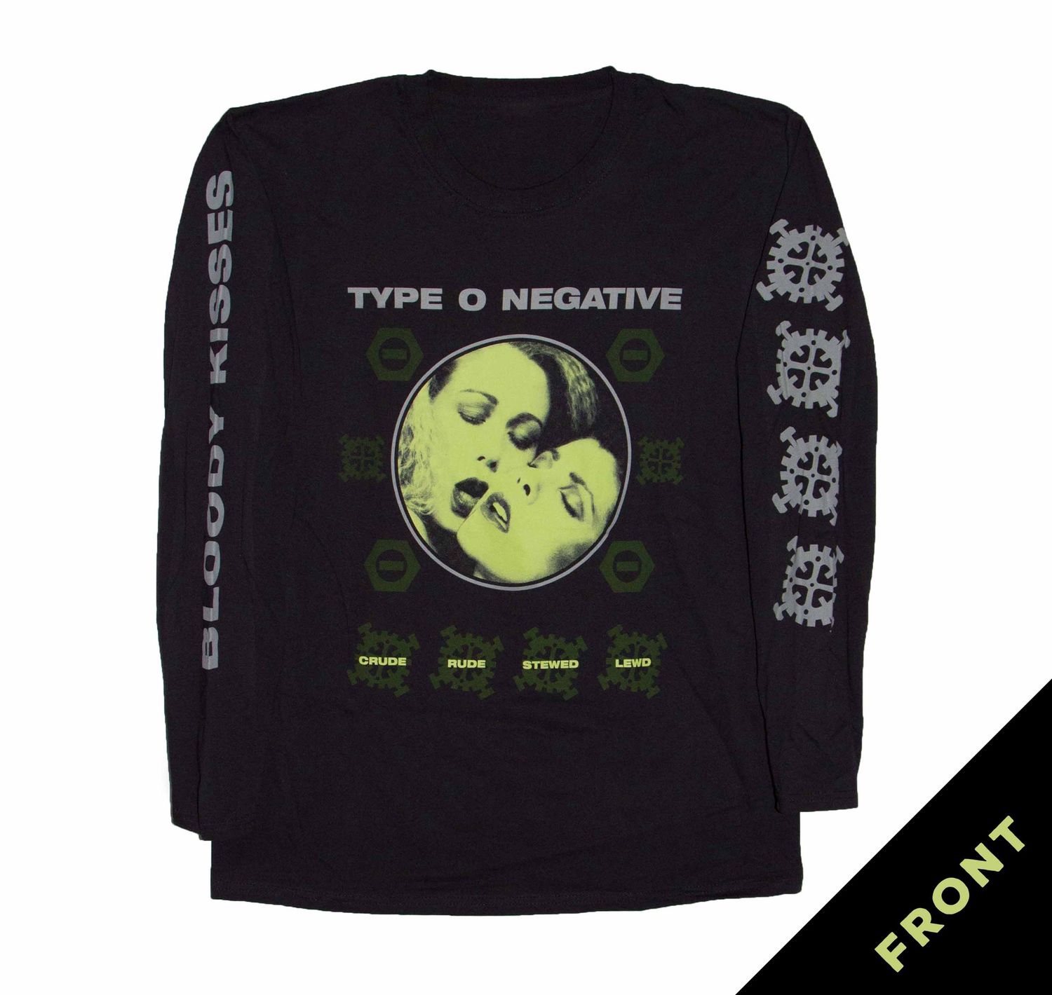 Type O Negative Crude Gears Longsleeve Ver. 2 - BLK