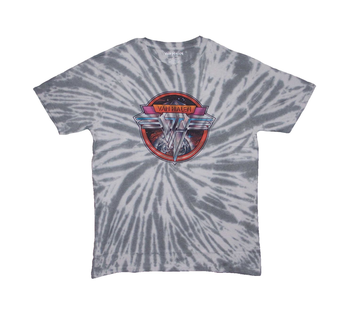 Van Halen - Chrome Logo - GREY DIP DYE