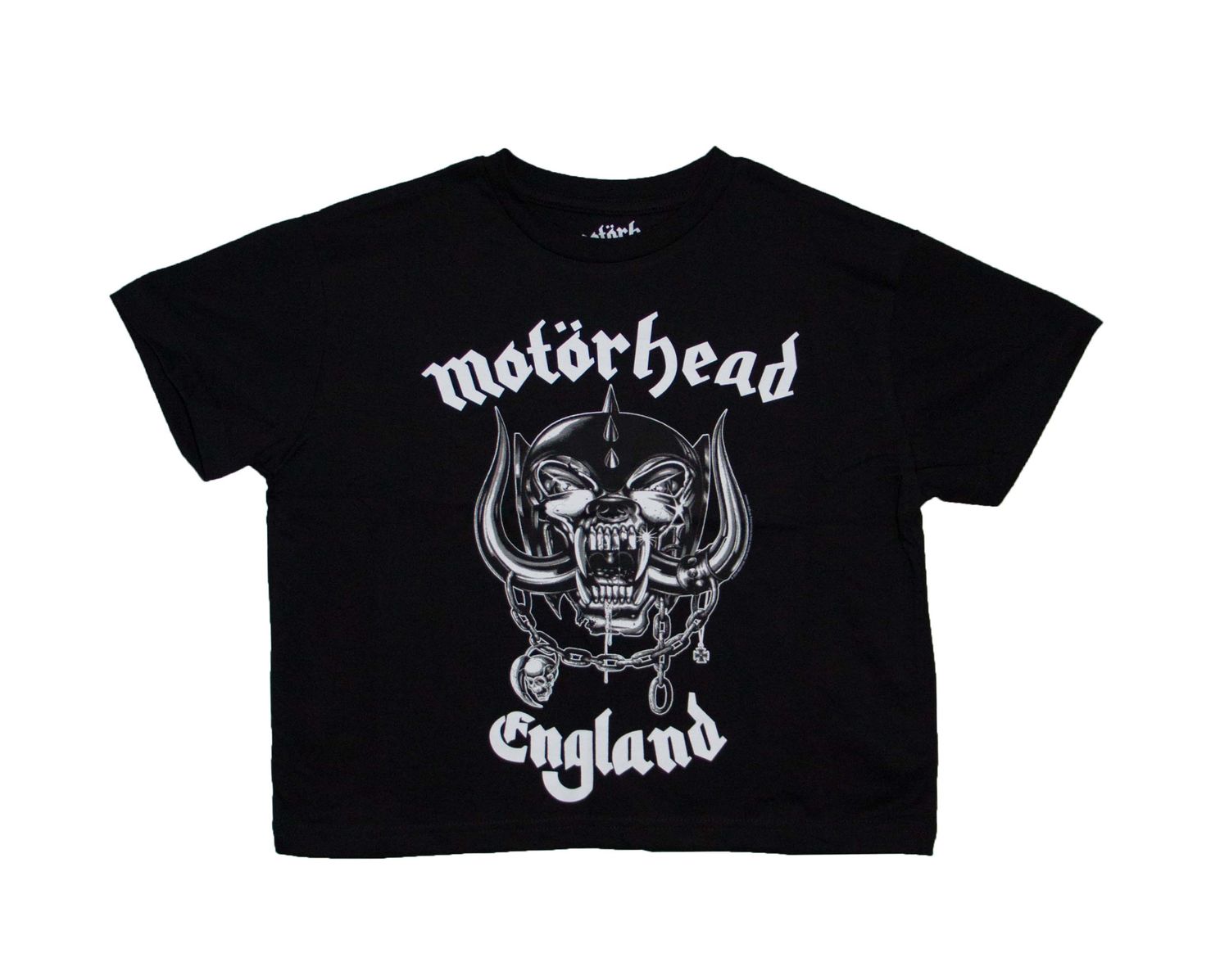 Motorhead England Women's Crop - BLK